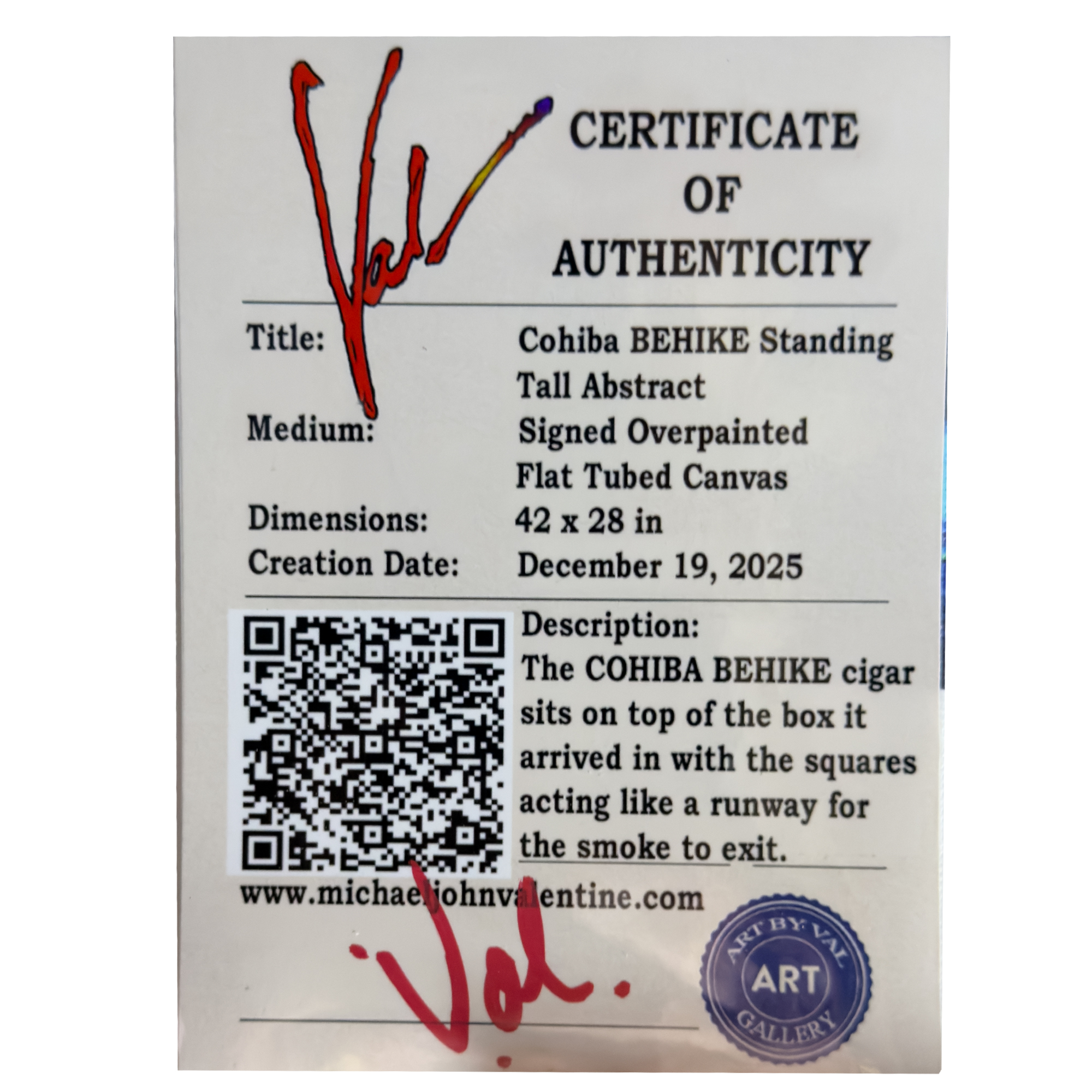 Standing Tall BEHIKE COA