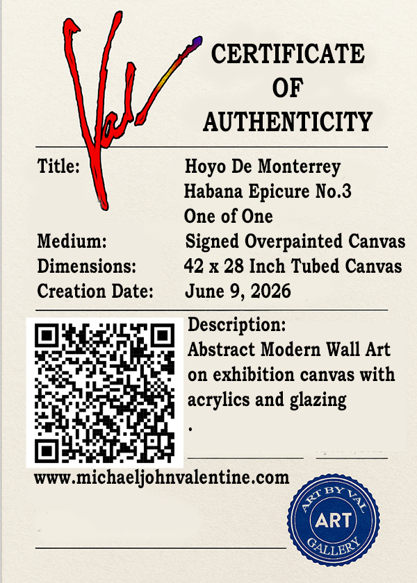 Authenticity QR Epicure No 3 Cuban Cigar Art