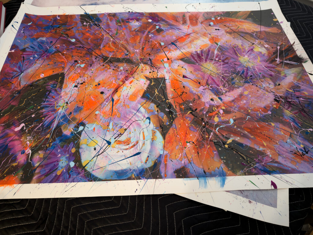Avatar Flower 28 x 42 signed canvas