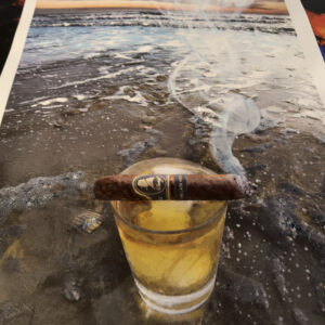 Davidoff Late Hour Sunset at The Beach 42 x 28 canvas