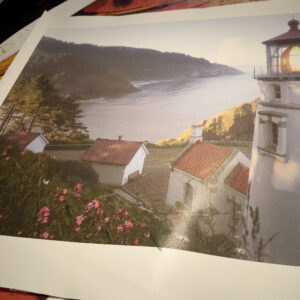 Heceta Head Lighthouse signed canvas