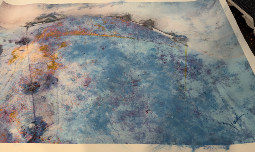 Illusion Abstract 28 x 42 signed canvas
