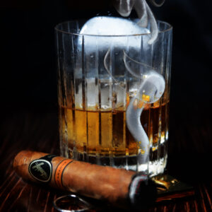Ice Smoke and Davidoff Nicaraguan Cigar Art