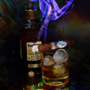 Four Roses Single Barrel Bourbon with Davidoff Colorado Cigar