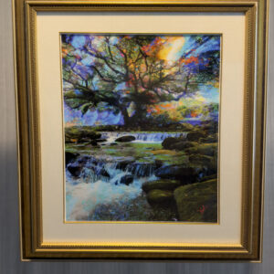 The Radiant Tree Of Living Waters Fine Art print signed and framed with glass