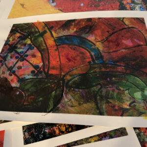 crazy great abstract signed canvas