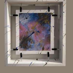 earth colors signed floating frame