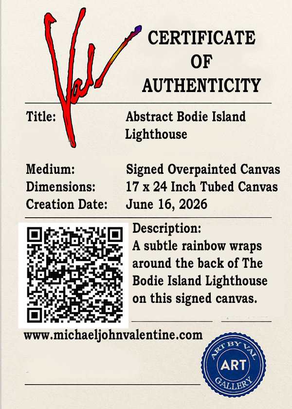 Bodie Island Lighthouse 12 x 14 fine art signed canvas