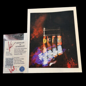 10 x 8 cuban cigar art qr coded