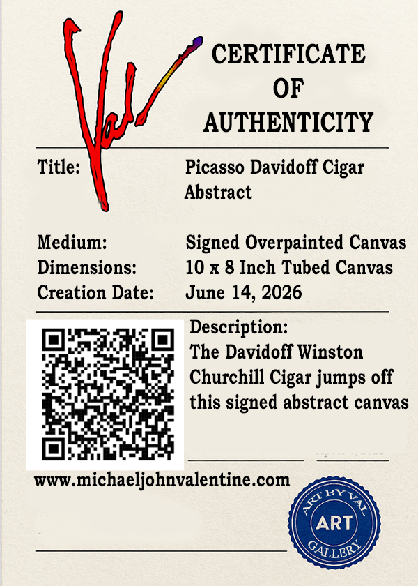 Picasso Davidoff Winston Churchill Cigar Art