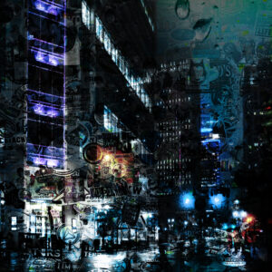 Blue Neon Sovereignty Charlotte Queen City Art