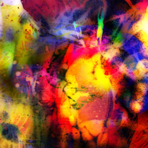 pastel abstract moving around colors One of One