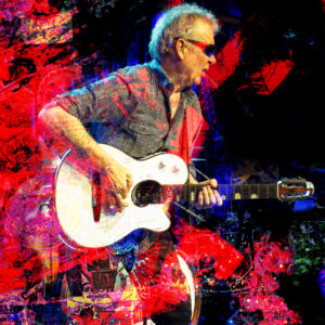 Peter White Guitarist Abstract Art