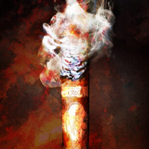 Davidoff ORO Blanco Cigar -Lady In The Smoke Fine Art