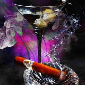 Martini and Davidoff Cigar Art