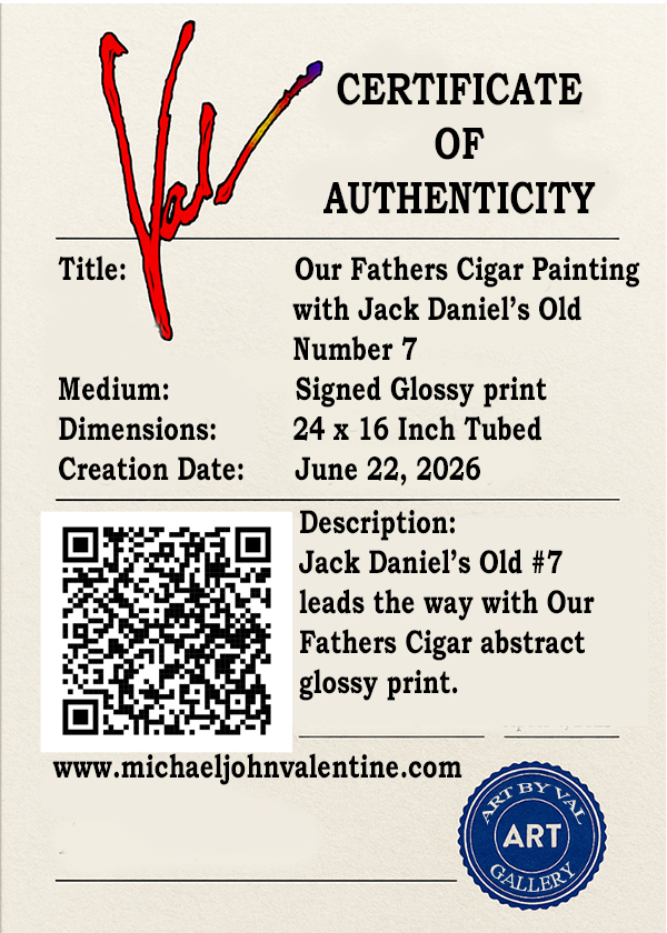 Opus X Double Black And Jack Fine Art Signed 24 x 16 Glossy Print - Image 2