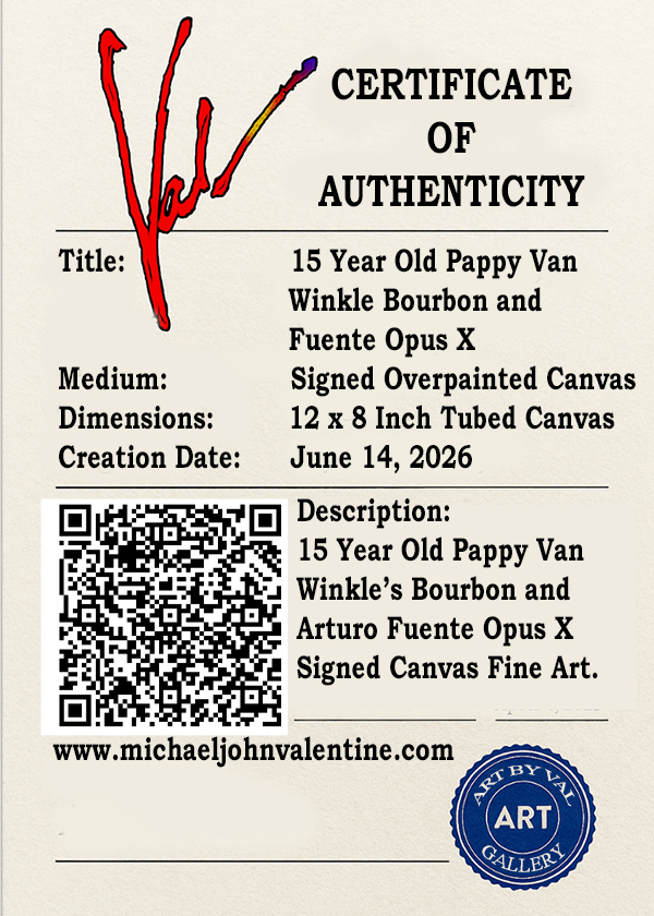 15 year pappy and opus x 12 x 8 signed canvas