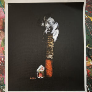 Epicure No 3 Cuban Cigars Art signed fine art Canvas