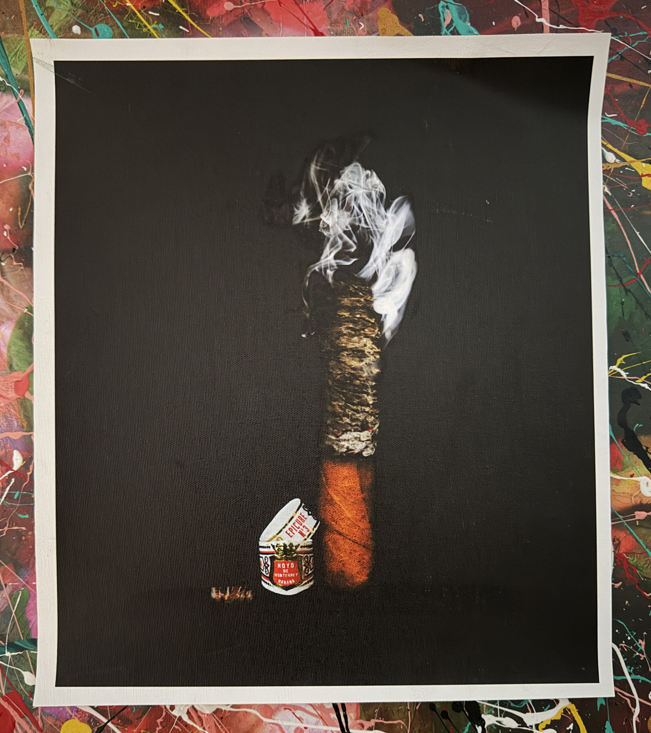 Epicure No 3 Cuban Cigars Art signed fine art Canvas