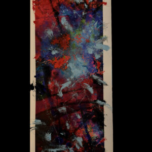 When color Loses Control 27.5 x 10 Acrylic Painting on canvas