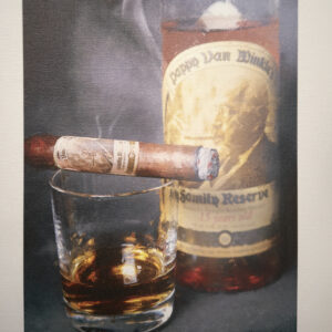 Drew Estates and Pappy In a 10 x 8 signed fine art canvas