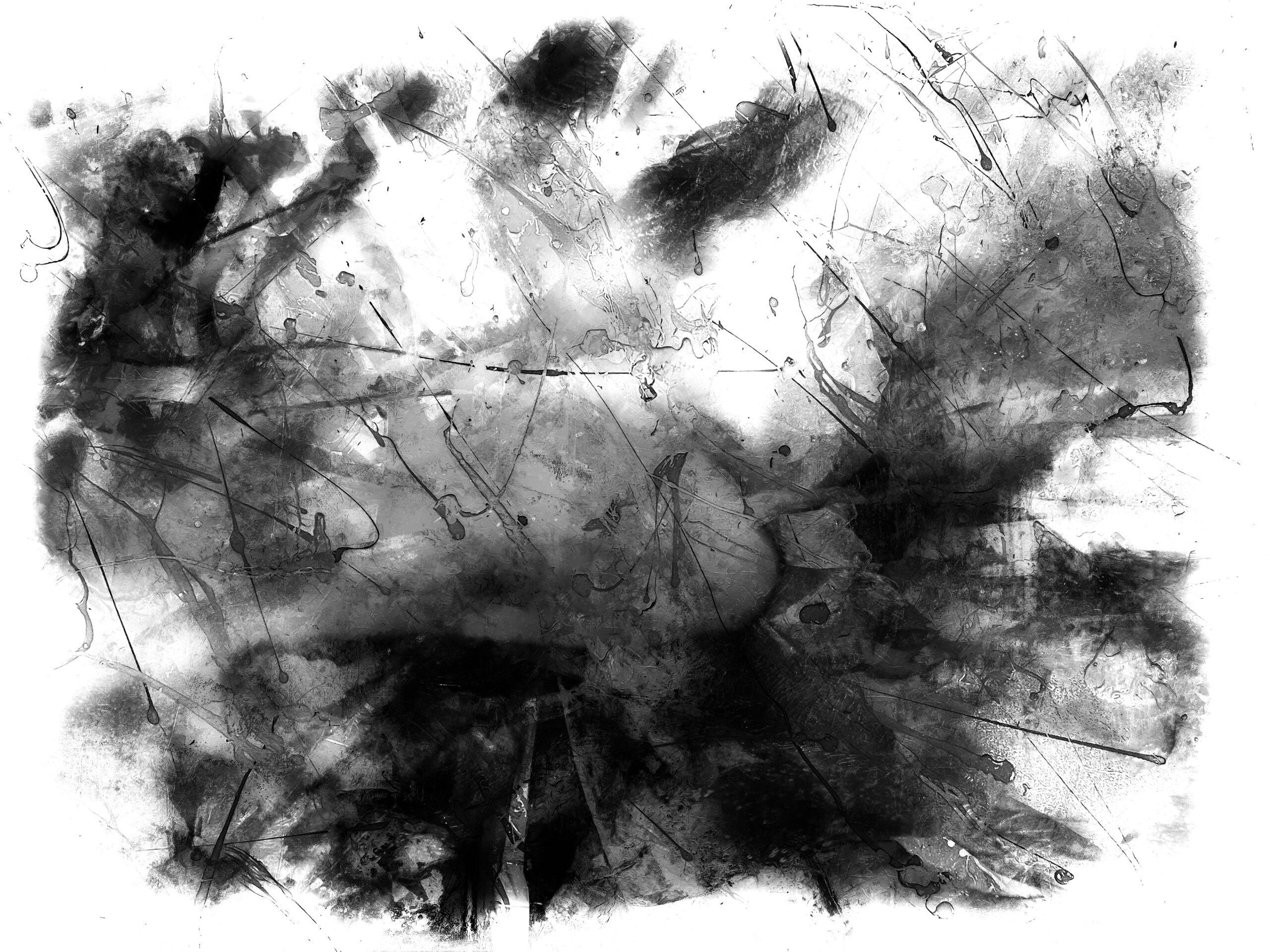 Black and White Abstract Art