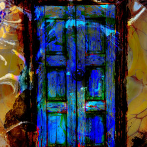 Milos Greece Abstract Door Art