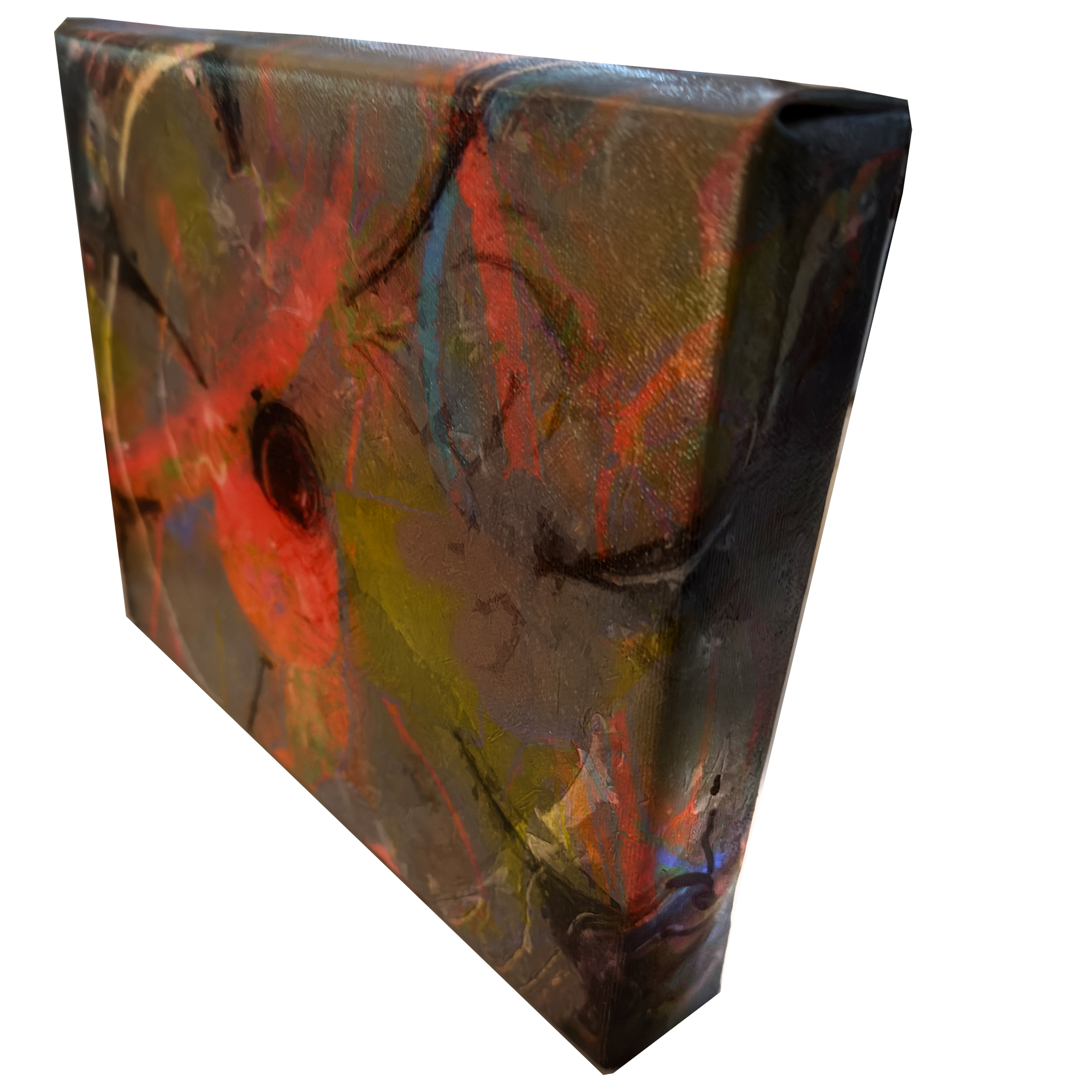 Abstract Flower Power 2 Painting 8 x 10 gallery wrapped - Image 2