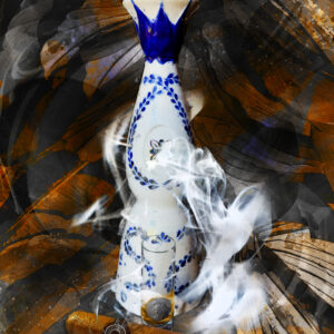 Tequila and Cuban Cigar Art