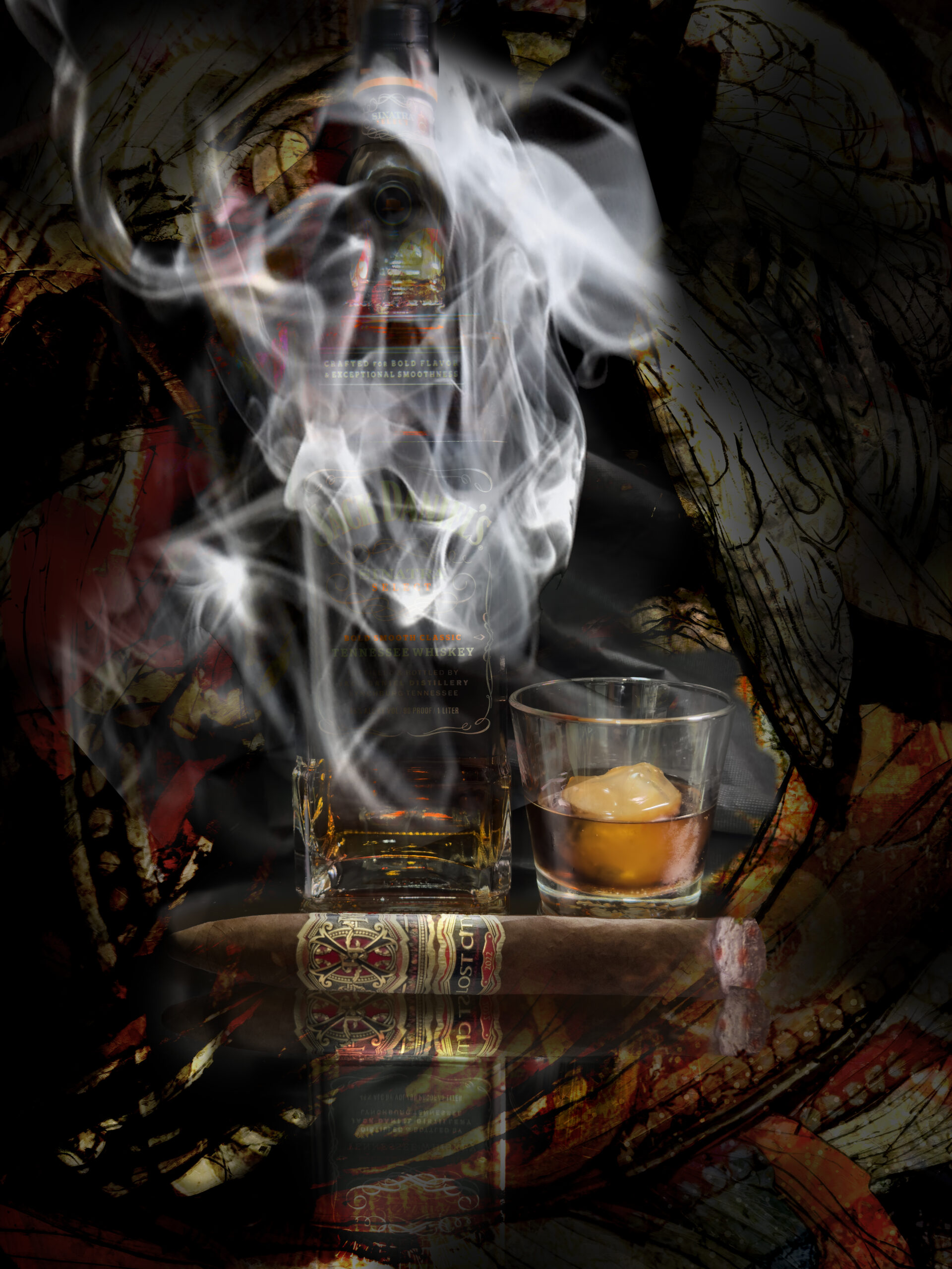 Smoke and Oak Opus X Lost City still life